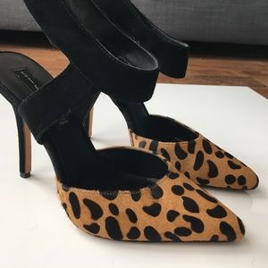 Leopard and Black Pumps